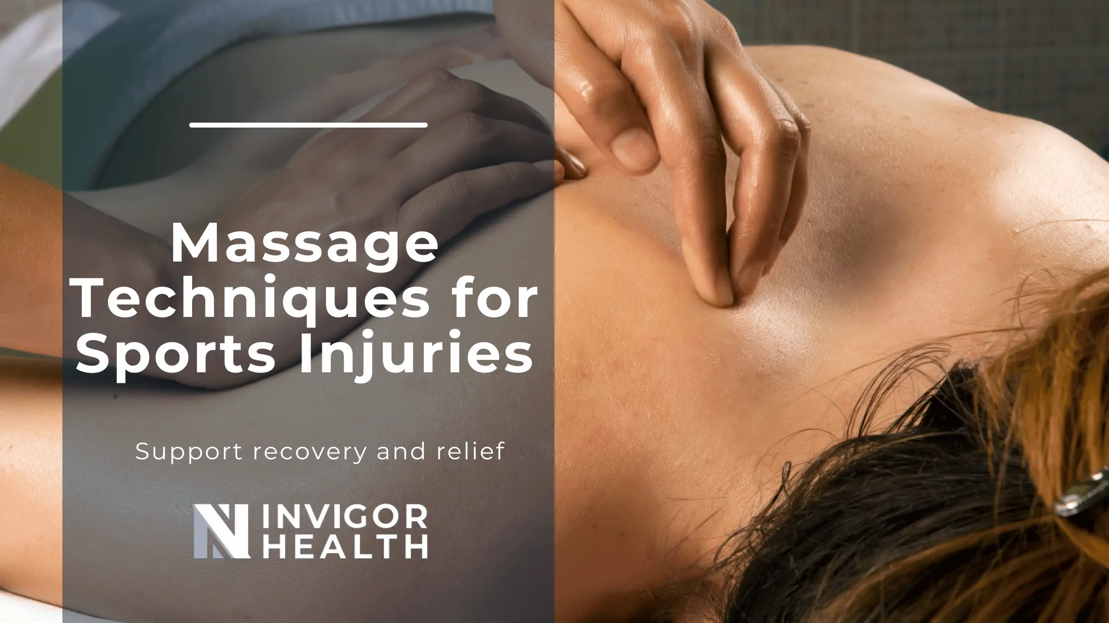 Massage Therapy Techniques That Can Help Sports Injuries