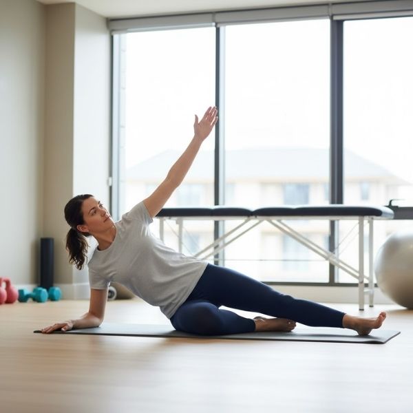 Dead Bug exercise, women performing Deadbugs