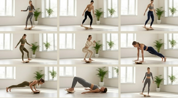 Wobble Board Exercise for Balance & Ankle Stability