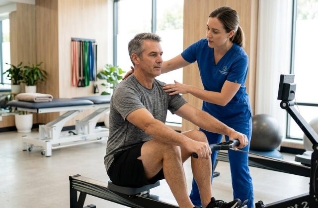 rowing machine exercise